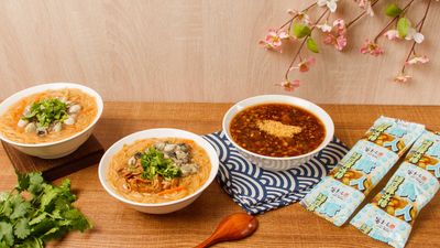客來吃樂 大腸蚵仔麵線 黑糖桂圓綠豆算 剉冰