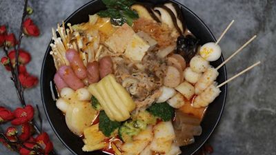 三杯炒滷味