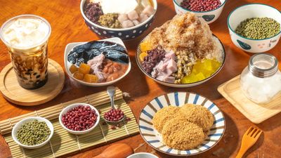 甜六黑砂糖剉冰