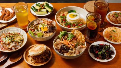 湘閣里辣螺獅粉、肉夾饃、蓋飯