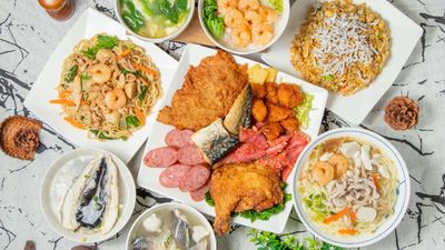 hong fu xin Foodiechao fan yu chao mian B618_