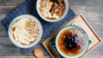 冬瓜粉圓豆花.鮮奶