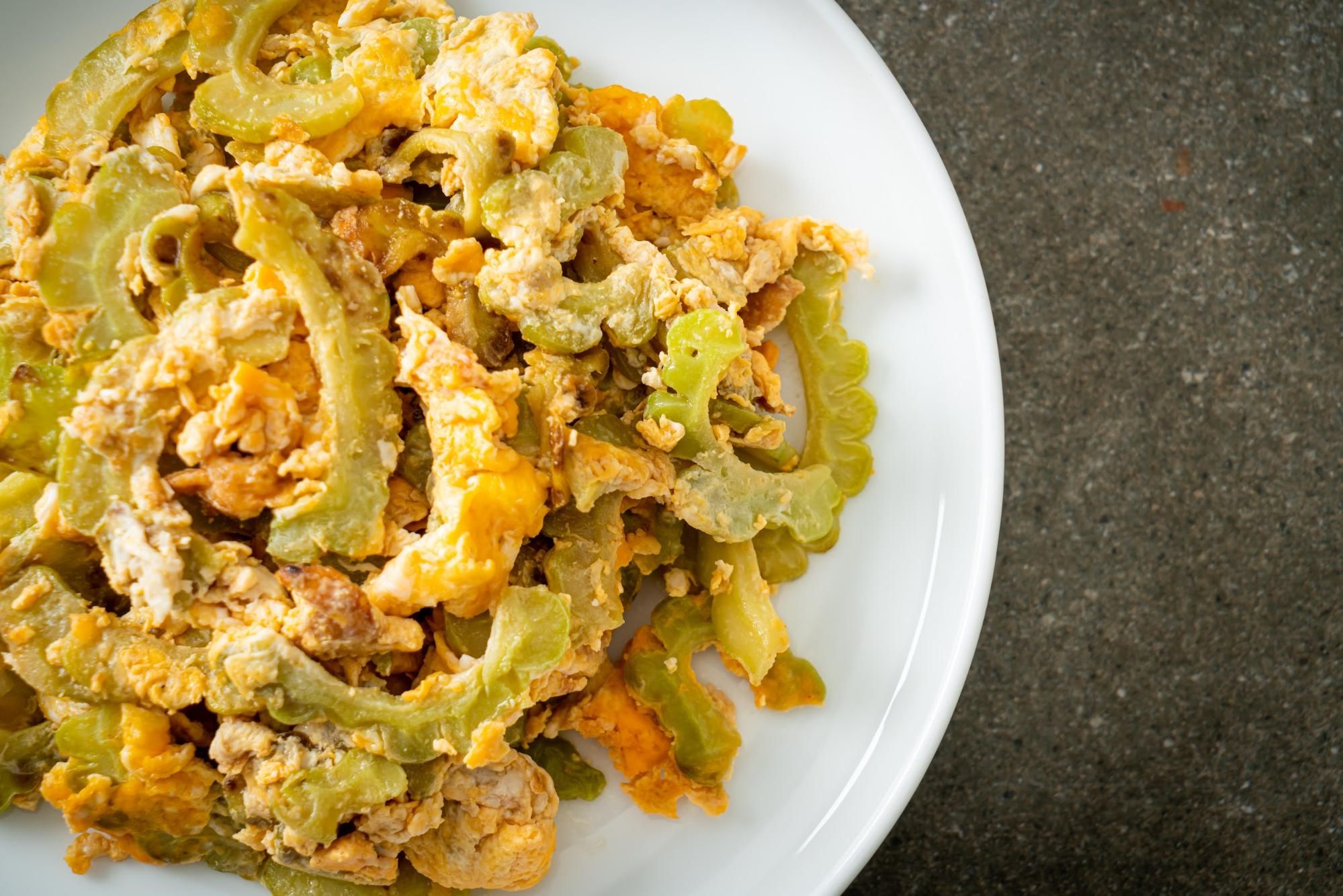 fried bitter gourd with salted egg recipe terbaru