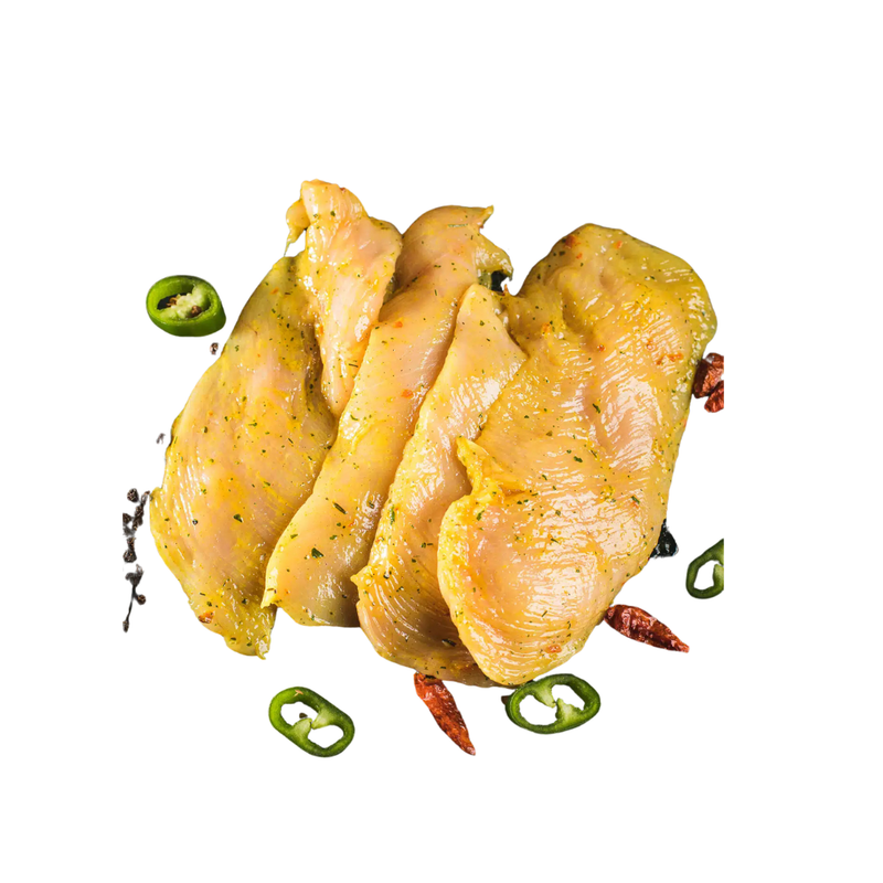 Escalope de Poulet Marinée en Tranches - 250 g