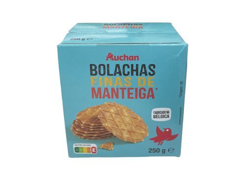 BOLACHA AUCHAN DE MANTEIGA 250G