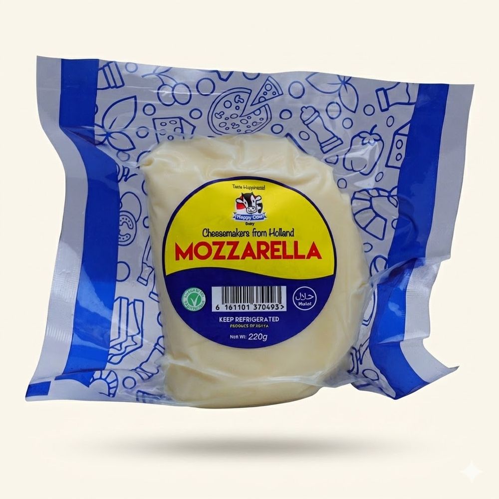 Happy Cow Mozzarella Cheese 220G