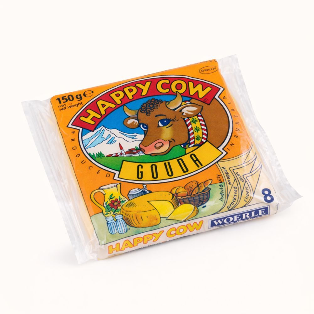 Happy Cow Gouda 8 Cheese Slices 150g