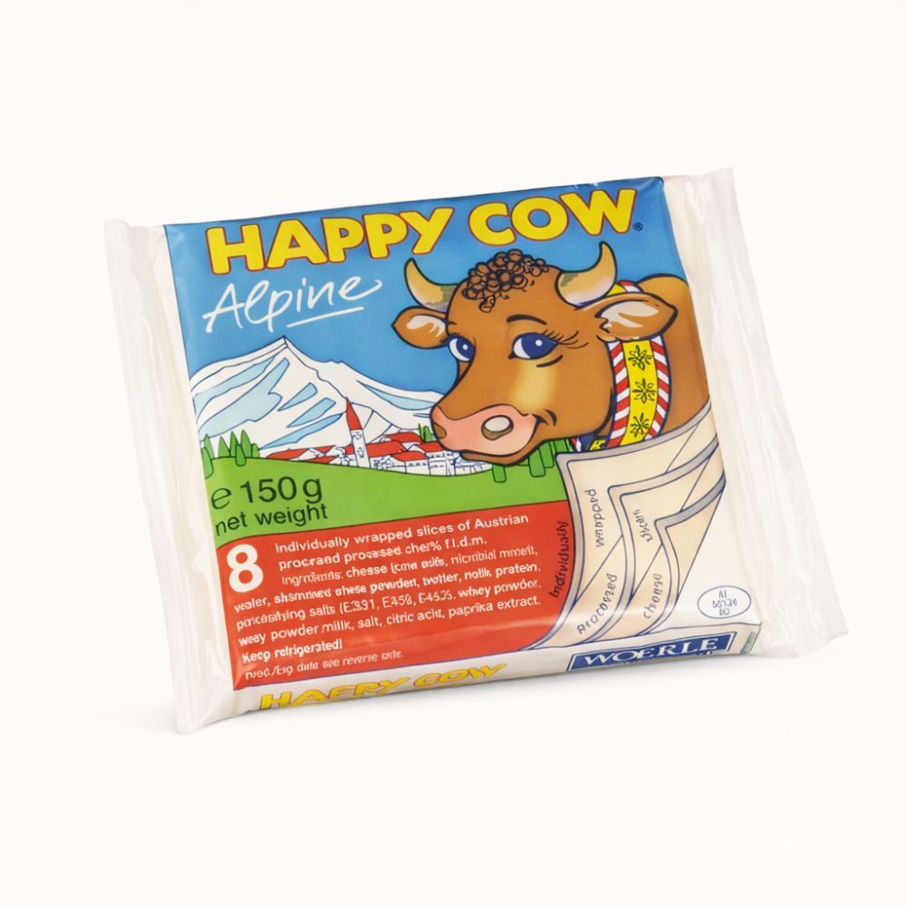 Happy Cow Alpine 8 Cheese Slices 150g