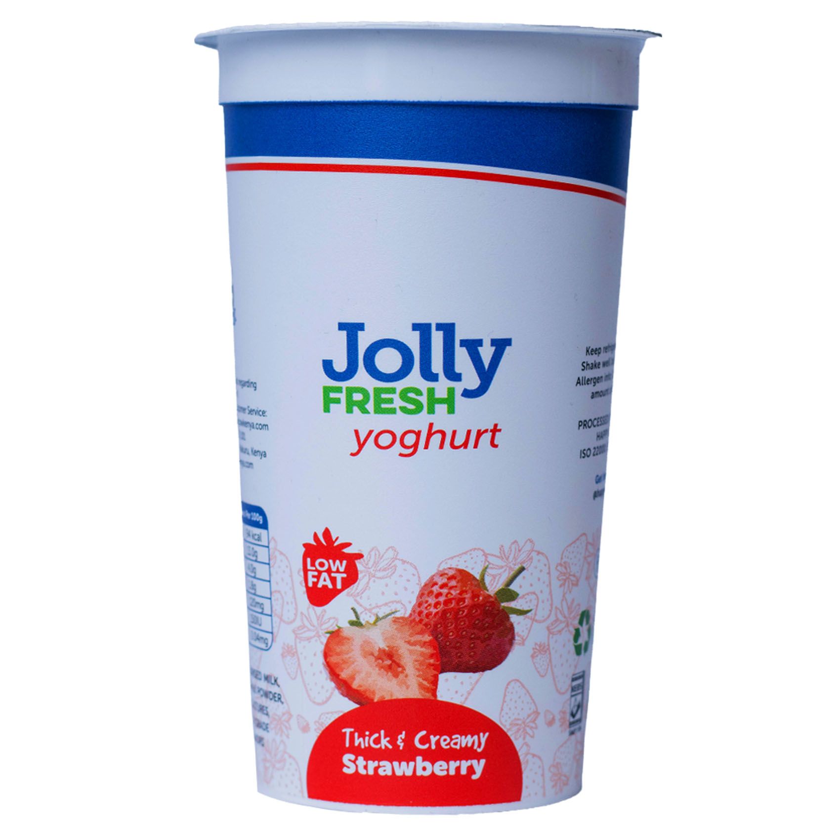 Jolly Fresh Thick And Creamy Strawberry Cup Yoghurt 250ml