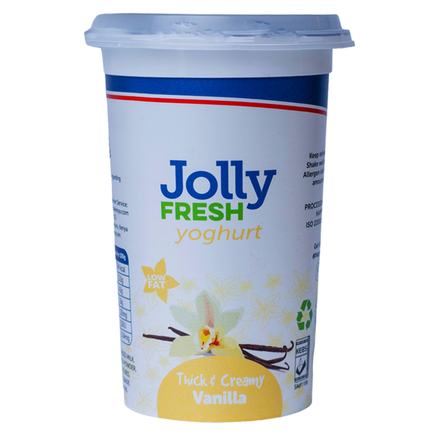 Jolly Fresh Thick And Creamy Vanilla Cup Yogurt 500ml