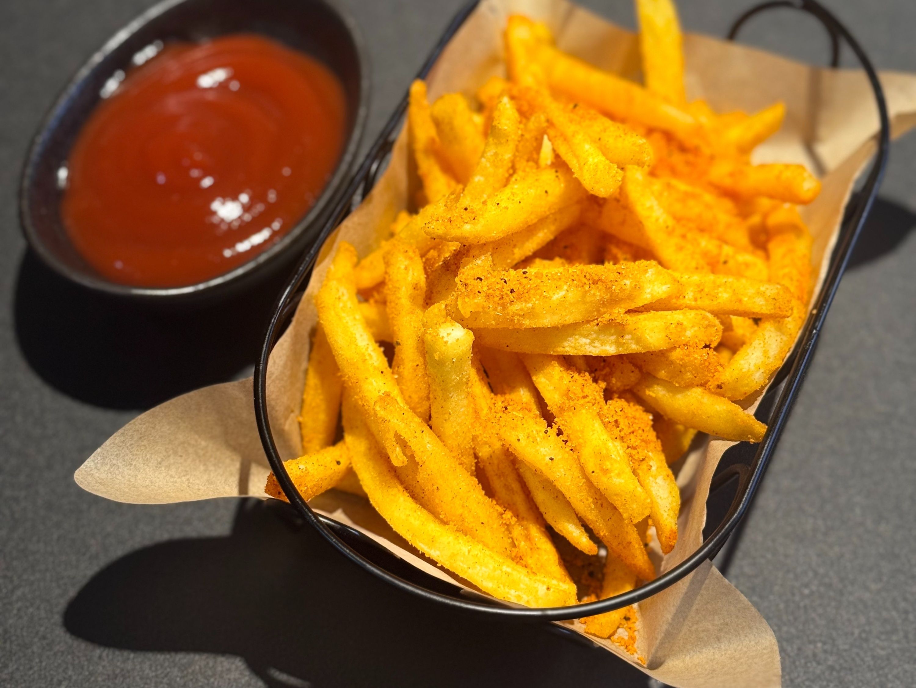 French Fries-BBQ – Espresso-infused brownie at Minum Kape Tarlac