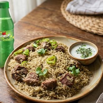 Beef Combo Deal 2 — served at Haji Faqeer Muhammad Pulao Corner, Nawabshah