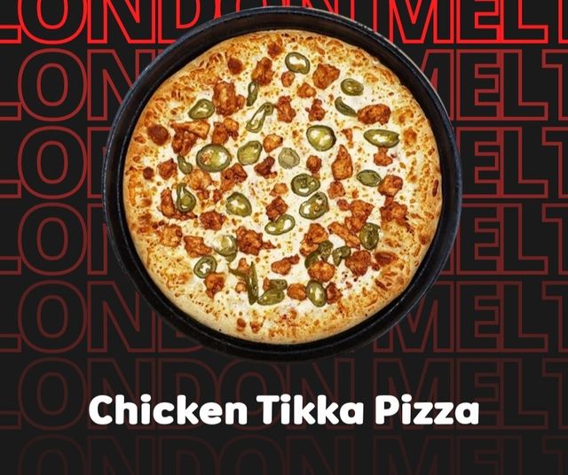 Chicken Tikka Pizza – London Melt Lahore
