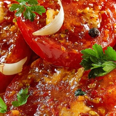 طبق طماطم متبل