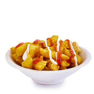 Crispy Shrimp Fries Ketchup and Mayonnaise Box