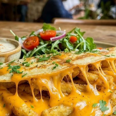 Cheddar Potato Crepe
