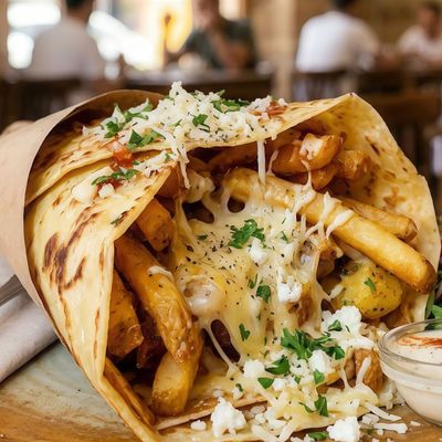 Potato Crepe with Roumy Cheese