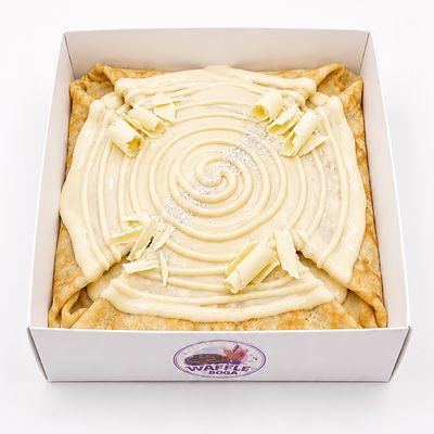 White chocolate crepe