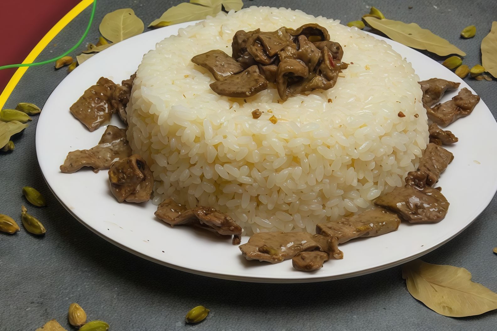 Rice with liver