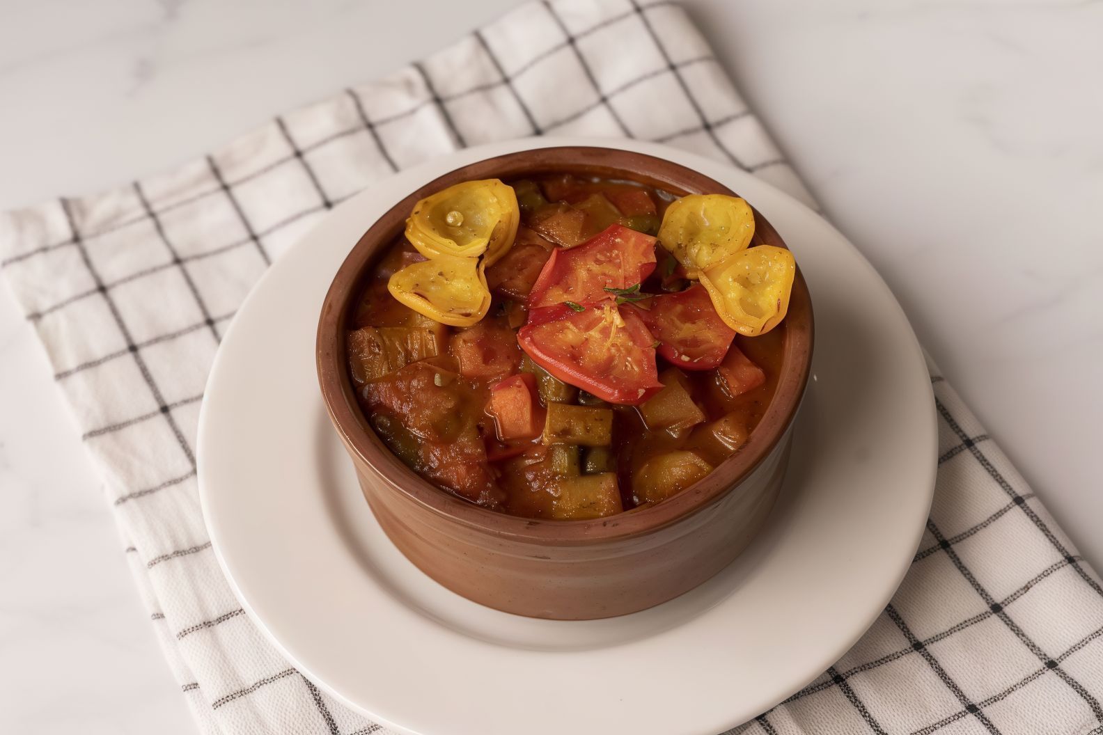 Vegetable casserole with meat