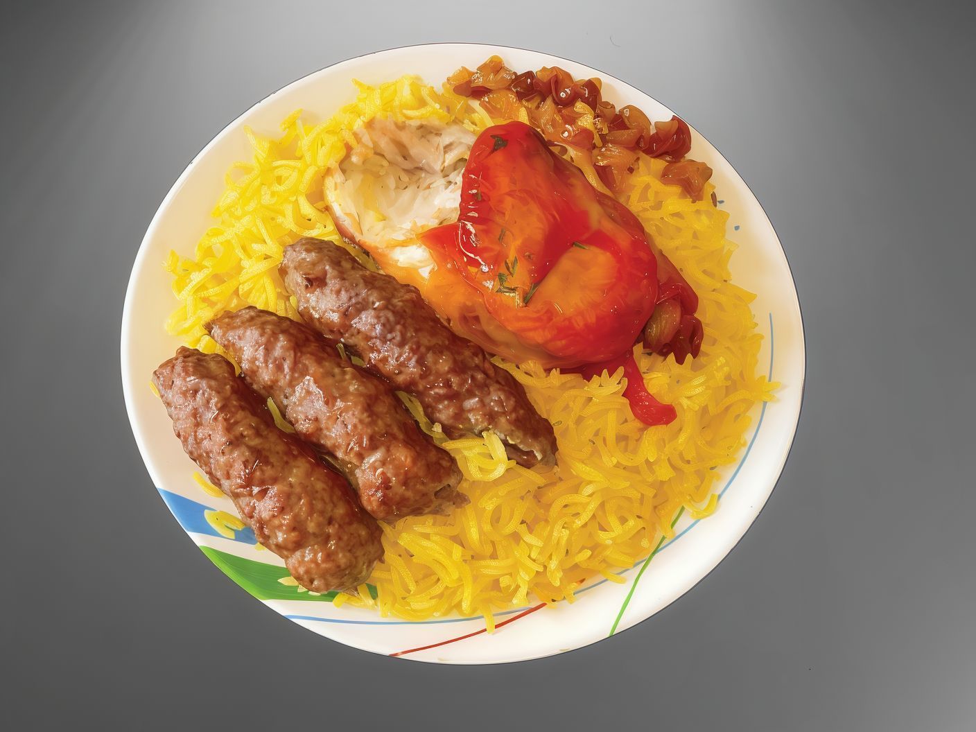 3 Pieces Of Kofta With A Quarter Of Mandi Chicken Breast And Rice