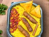 3 Kofta pieces, 2 Samosa