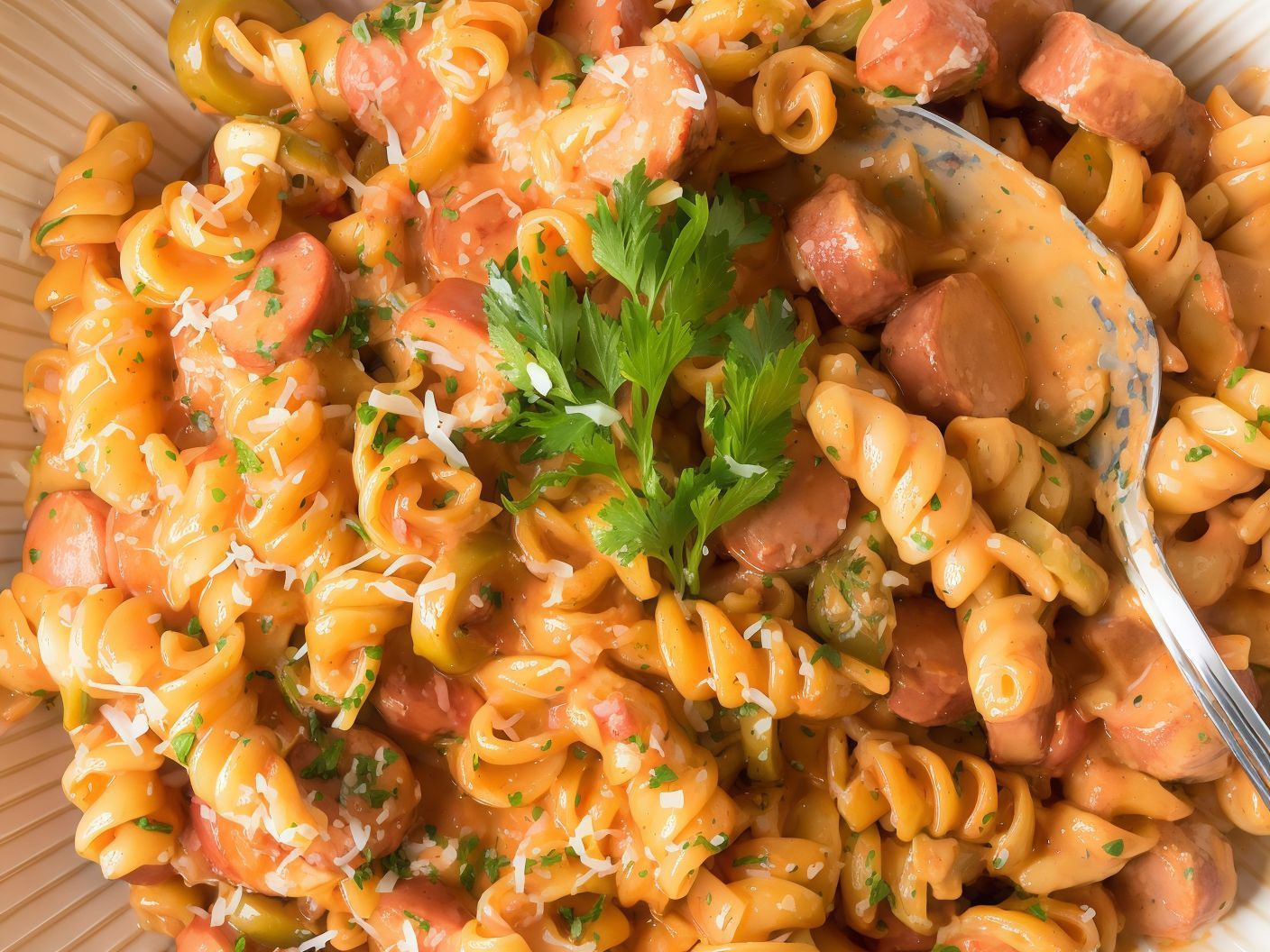 Pasta With Hot Dog