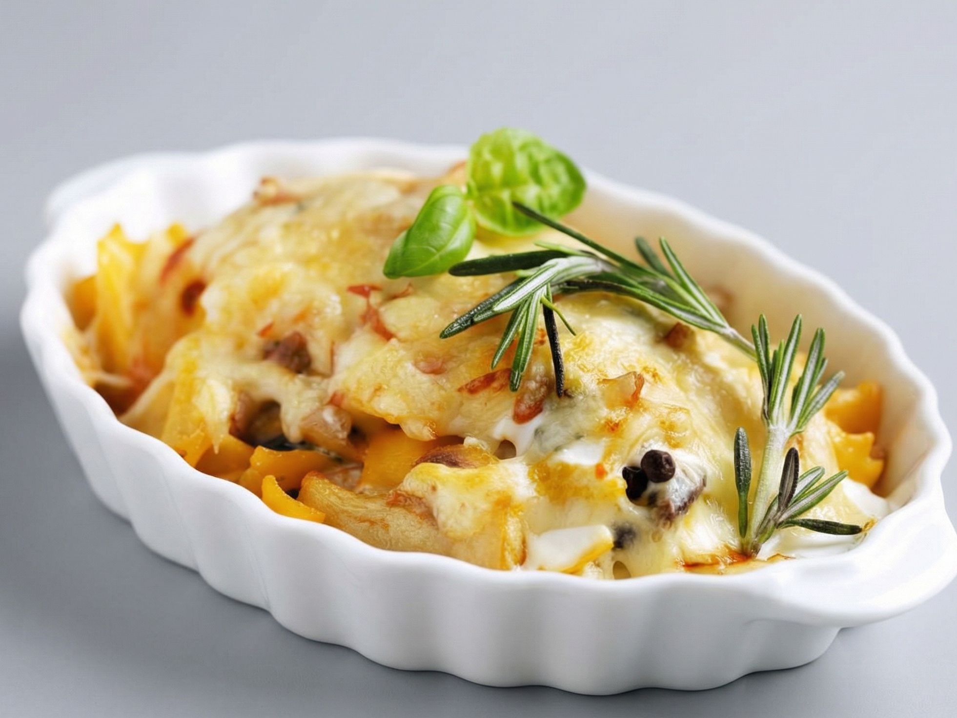 Oven Baked Pasta With Vegetables And Mushroom