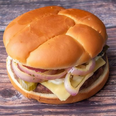 Boston Onion Burger Sandwich