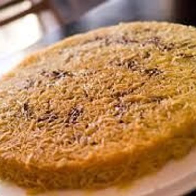 Konafa And Basbousa And Nuts Pie
