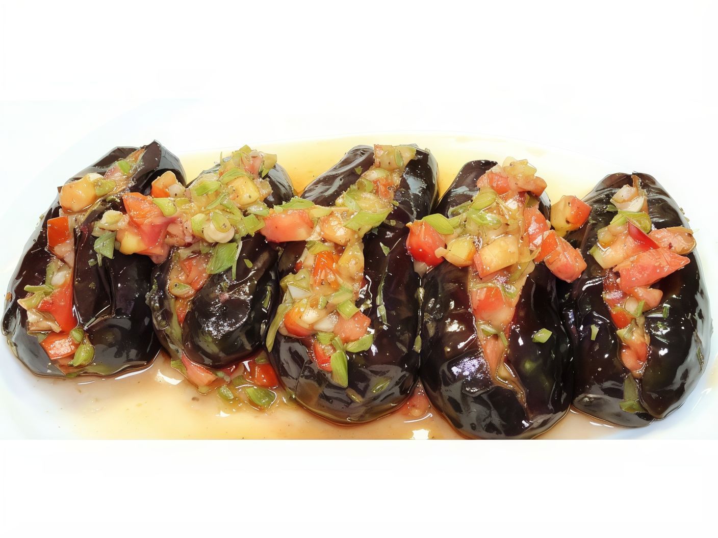 Eggplant with Garlic and Vinegar