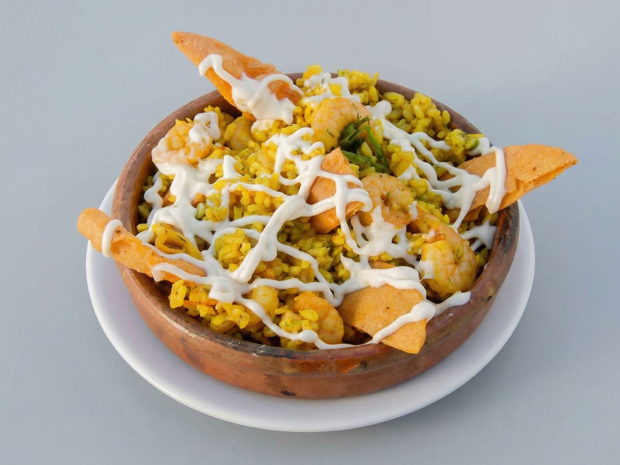Shrimp Fatteh Platter