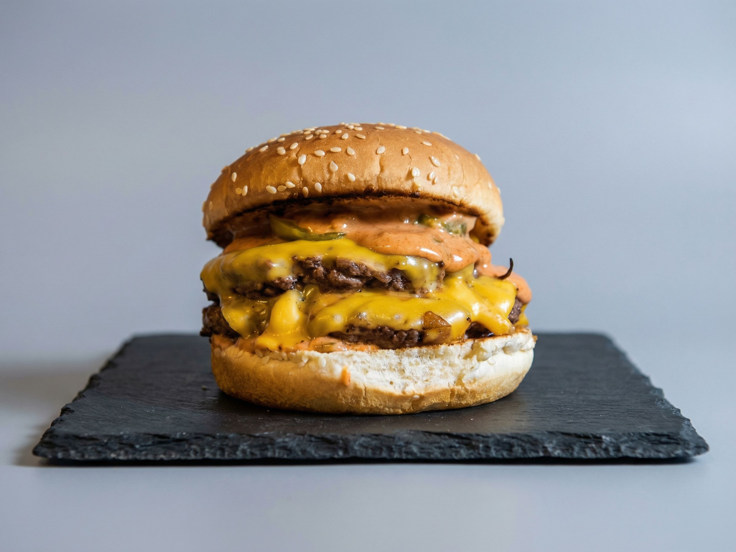 Double Beef Burger Sandwich