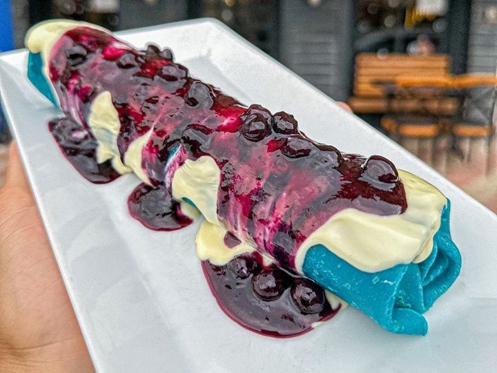 Blue Velvet Crepe