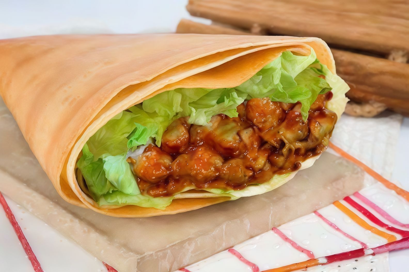 Bbq Chicken Crepe