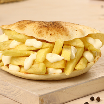 French Fries With Mayonnaise Sandwich