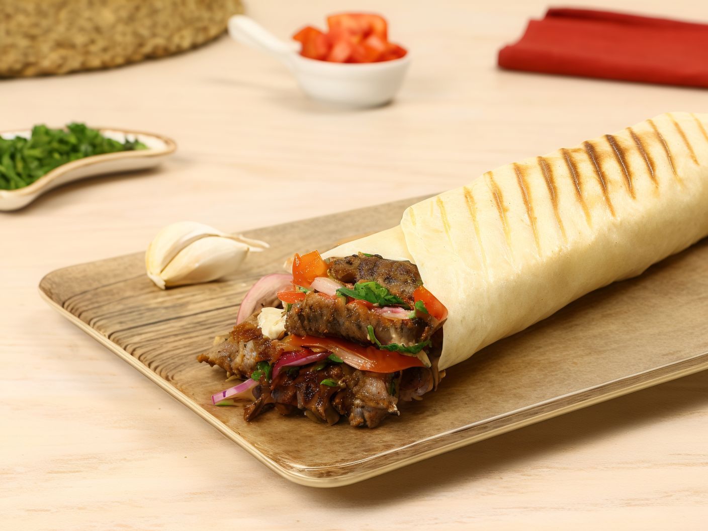 Meat Shawerma Roll