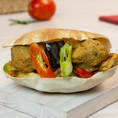 Taamia With Eggplant Sandwich