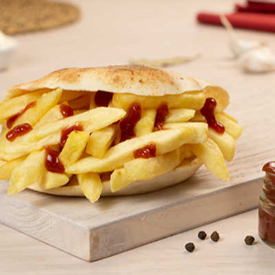 French Fries With Ketchup Sandwich