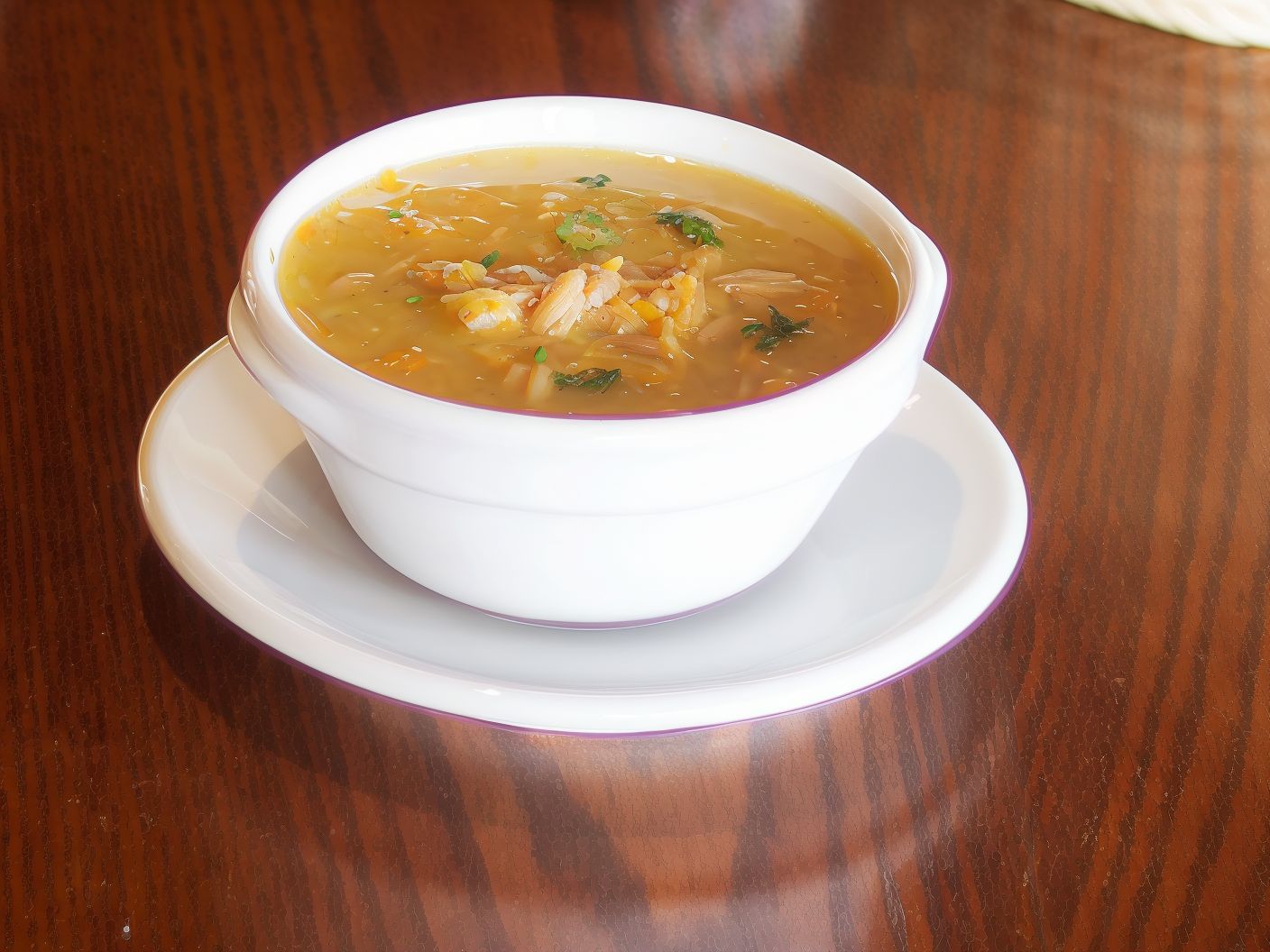 Orzo with Meat Soup