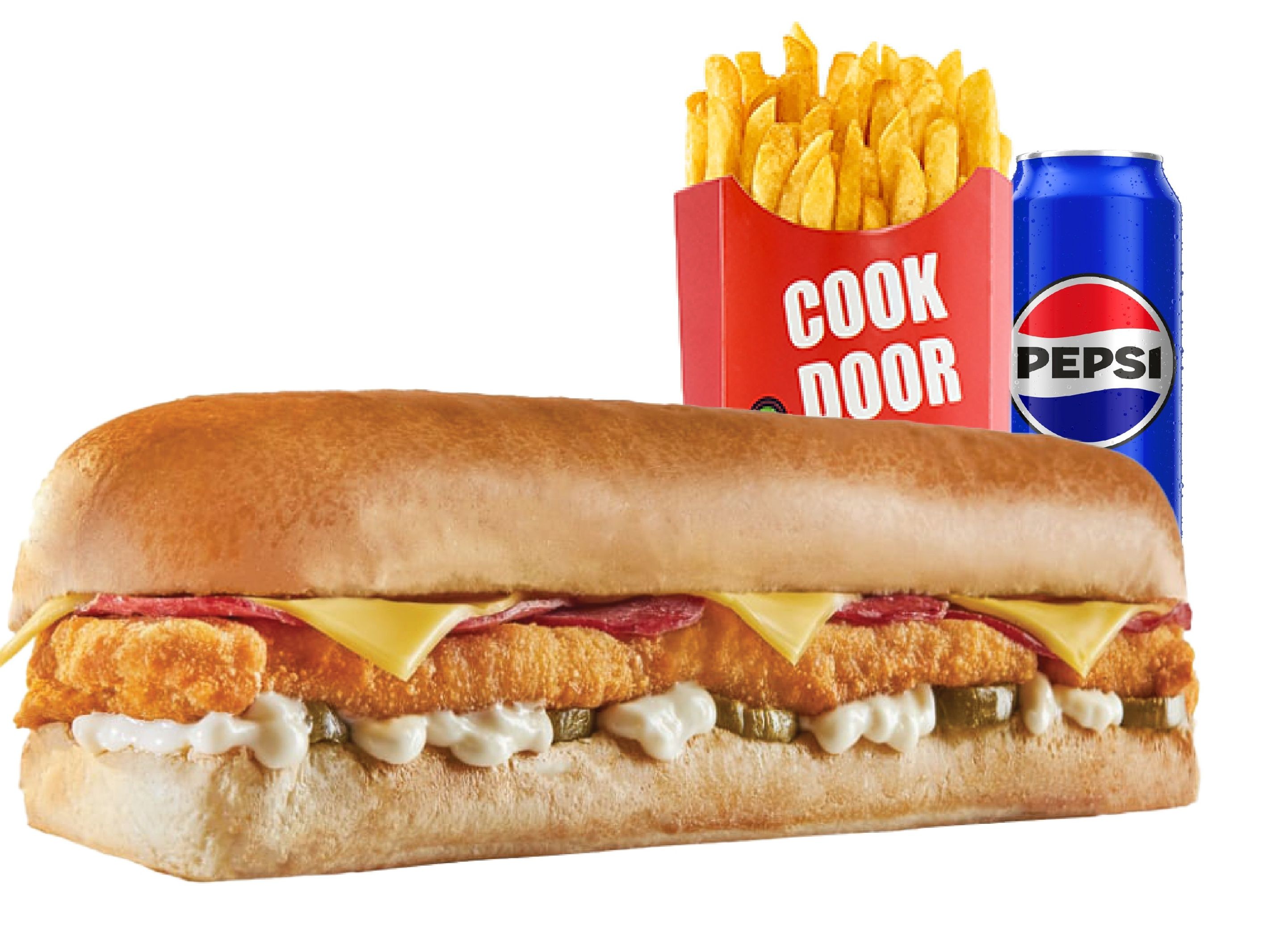 Large Cordon Bleu Sandwich Combo