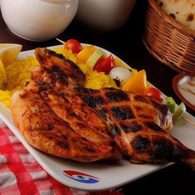 Half Grilled Chicken Dish