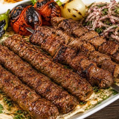 Quarter kilo lamb kebab and kofta