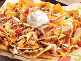 Chicken Beef Bacan And Ranch Sauce Nachos