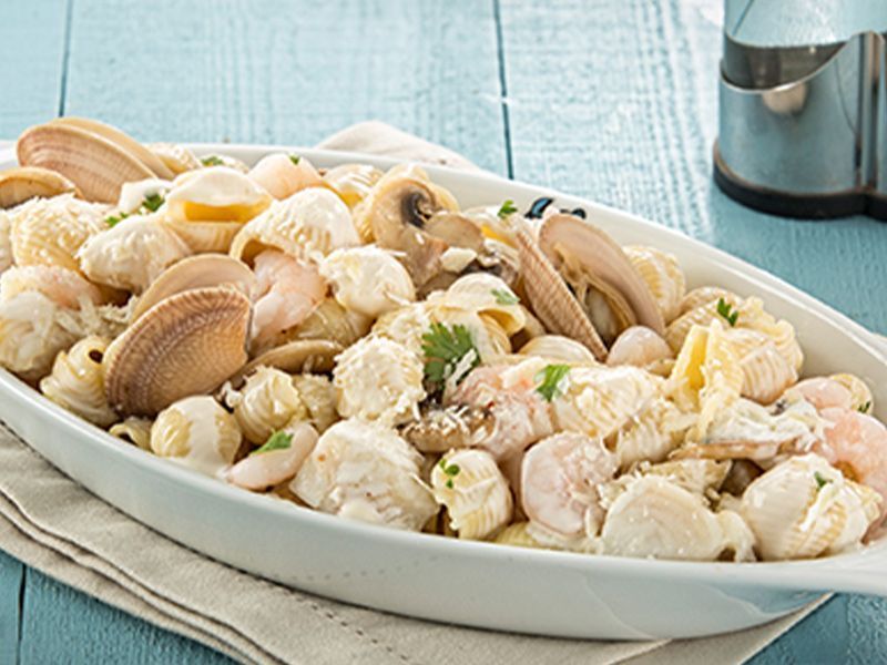 Seafood Alfredo Pasta