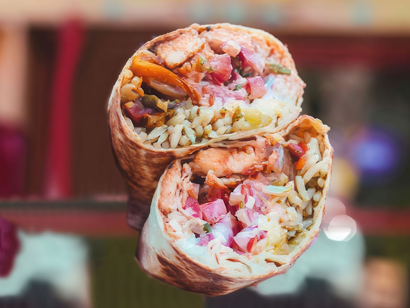 Mini Chicken Fajita Burrito