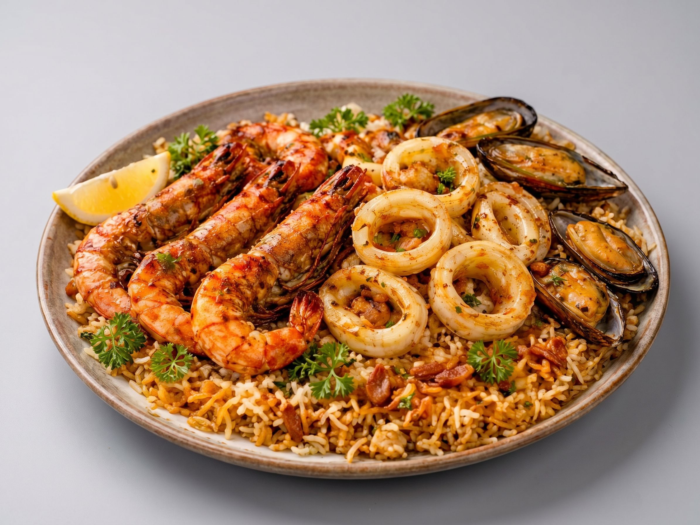 Seafood Fatteh