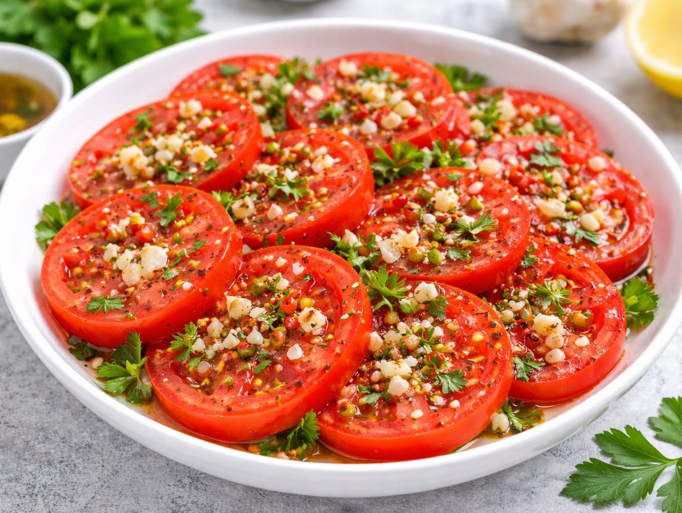 Spicy Tomatoes Salad