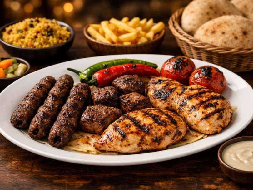 Couple Mix Grills Meal