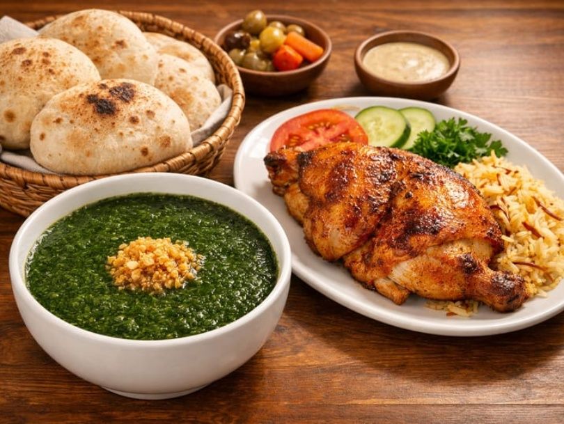 Molokhia with Chicken